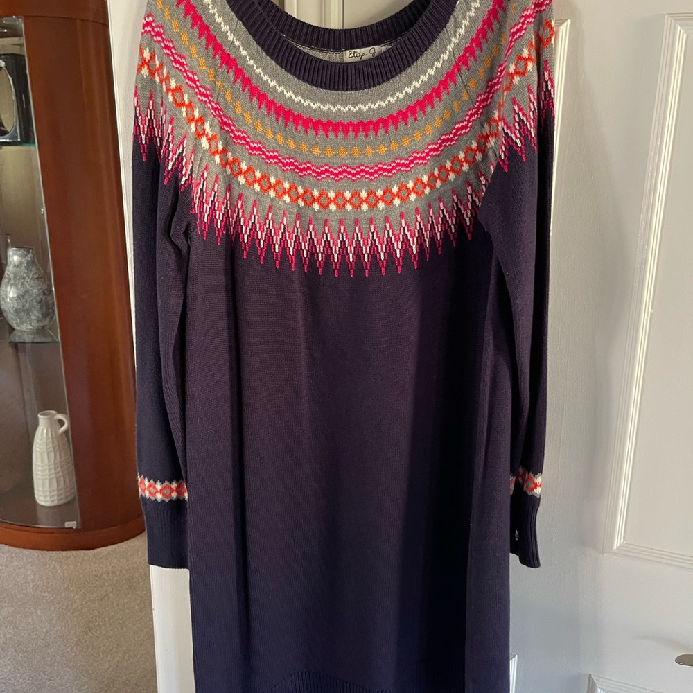 Stylish Multicolor Knit Dress